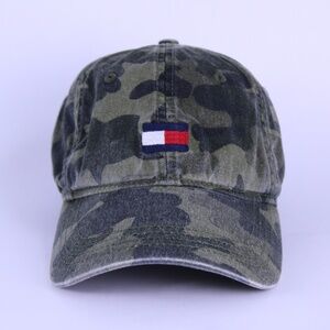 0299-Tommy Hilfiger Camo Dad Hat – 100% Cotton Adjustable Strapback